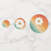 Vijf is een Vibe 5de verjaardag | Retro Daisy Rain Confetti (Voorkanten)