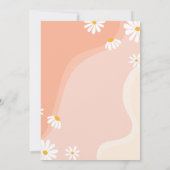 Vijf is een Vibe Daisy 5th Birthday uitnodiging (Achterkant)