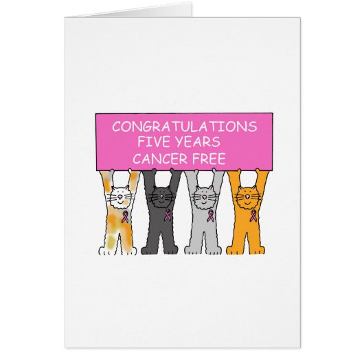 Vijf jaar gratis gefeliciteerd met kanker (Voorkant)