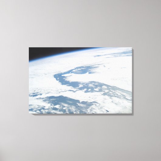 Vijf jaar oude ijsbergen nabij de Zuid-Georgische  Canvas Afdruk (Voorkant)