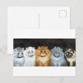 Vijf katten, Louis Wain Briefkaart (Voorkant / Achterkant)