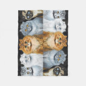 Vijf katten, Louis Wain Fleece Deken (Voorkant)