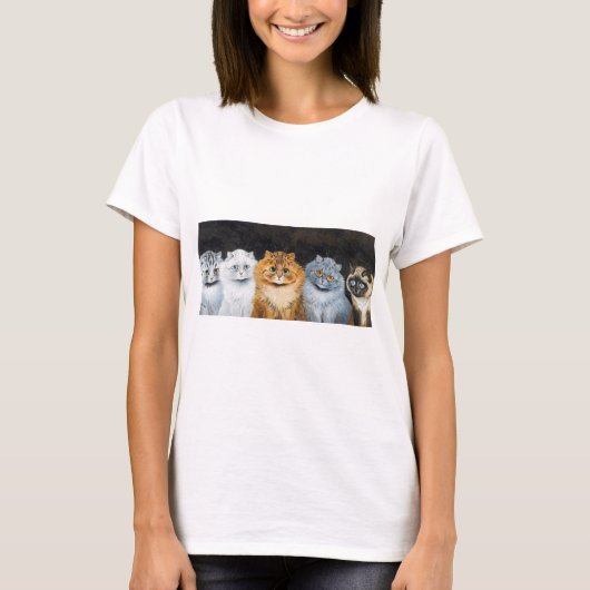 Vijf katten, Louis Wain T-shirt (Voorkant)