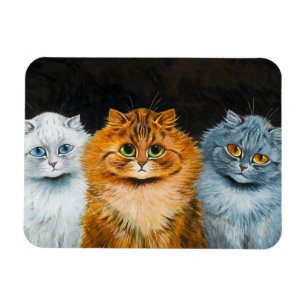 Vijf katten van Louis Wain Magneet