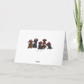 Vijf Kerstmis op Labradors Feestdagen Kaart (Achterkant)