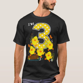 Vijf kleine eenden Kinder Nursery Song 3rd Birthda T-shirt