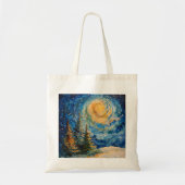 Vijf kleine kerstboom Canvas tas (Voorkant)