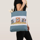 Vijf kleine Varkens Canvas tas (Dichtbij)