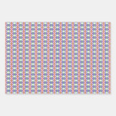 Vijf kleurenbogie inpakpapier vel (Voorkant)