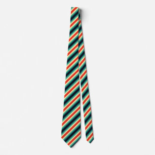 Vijf kleurencombinatie - blauw Aqua Green Yellow R Stropdas