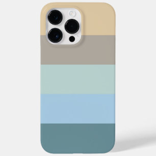 Vijf kleurencombinaties - Blauw bruin en beige tur Case-Mate iPhone 14 Pro Max Hoesje