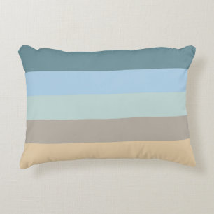 Vijf kleurencombinaties - Blauw bruin en beige tur Decoratief Kussen