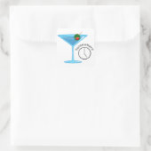 Vijf klok ergens anders vierkante sticker (Tas)