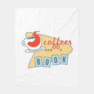 Vijf Koffies en een boekenvloot Fleece Deken