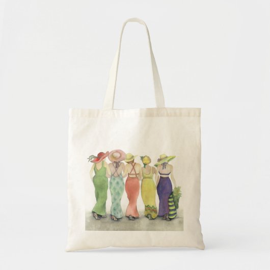 Vijf Lady Vrienden Tote Bag (Voorkant)