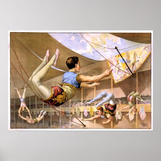  vijf-mannetjes-wikkeles circusprestaties poster (Voorkant)