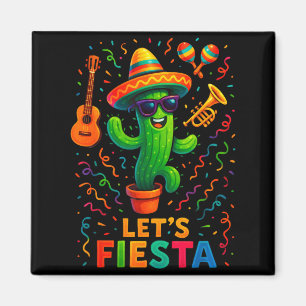 Vijf mei Mexicaanse cactus feest grappig laten weV Magneet