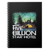 Vijf miljard Star Hotel Camping Notitieboek (Voorkant)