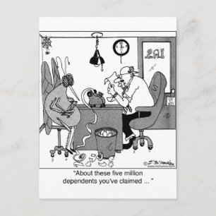 Vijf miljoen afhankelijke personen? briefkaart