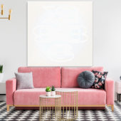 vijf minuten parelkorrels canvas afdruk (Insitu (Woonkamer))