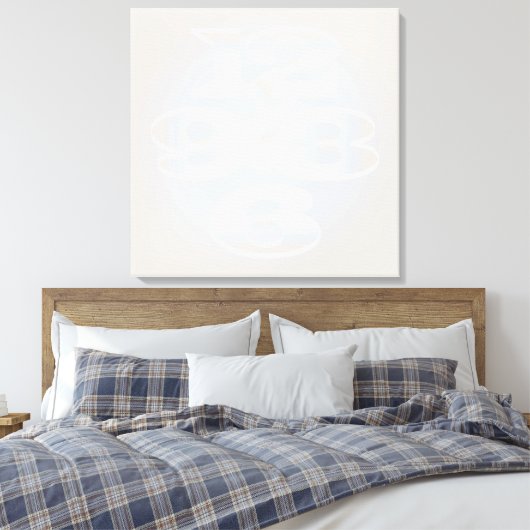 vijf minuten parelkorrels canvas afdruk (Insitu (Slaapkamer))