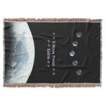 Vijf moonfaseruimte en planeet Aarde