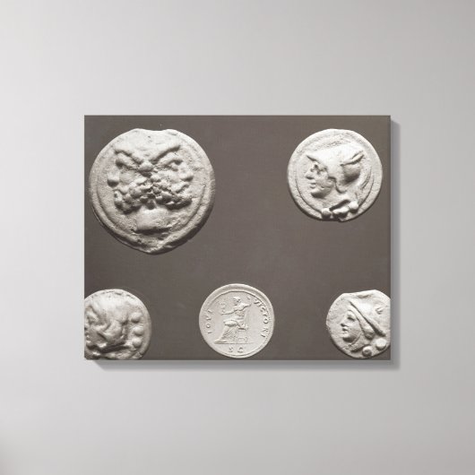 Vijf munten canvas afdruk (Voorkant)