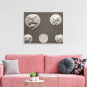 Vijf munten canvas afdruk (Insitu (Woonkamer))