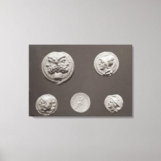 Vijf munten canvas afdruk (Voorkant)