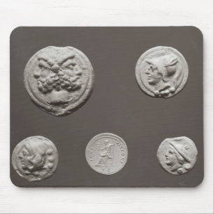 Vijf munten muismat