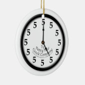 VIJF O'CLOCK CLOCK KERAMISCH ORNAMENT (Rechts)