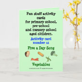 Vijf per dag - Groenten Kaart (Gele Bloem)