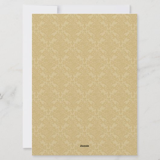 Vijf "Photo Gold Merry"-kerst Feestdagenkaart (Achterkant)