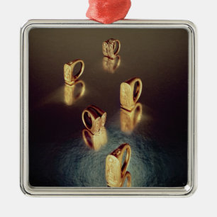 Vijf ringen van de Tutankhamun Metalen Ornament