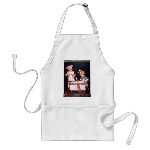 Vijf Rozen bloem ~ 1914 AD Standaard Schort