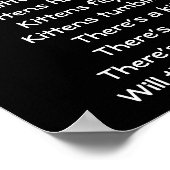 Vijf Schattige tablets door Kittens Poster (Hoek)