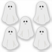 Vijf Schattigee kleine geesten Sticker (Voorkant)