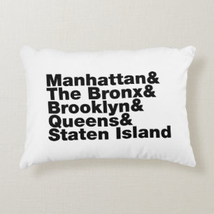 Vijf stadsdelen ~ New York City Accent Kussen
