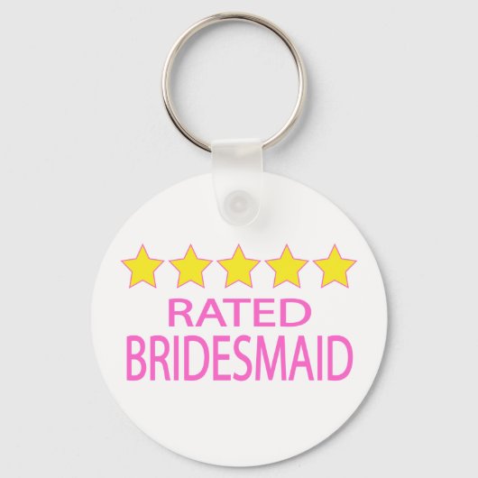 Vijf Star Bridesmaid Sleutelhanger (Voorkant)