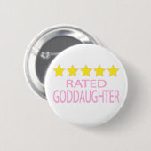Vijf Star Goddochter Ronde Button 5,7 Cm (Voorkant /achterkant)