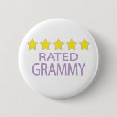 Vijf Star Grammy Ronde Button 5,7 Cm (Voorkant)