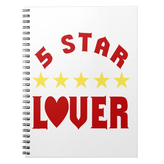 Vijf Star Lover Notitieboek (Voorkant)