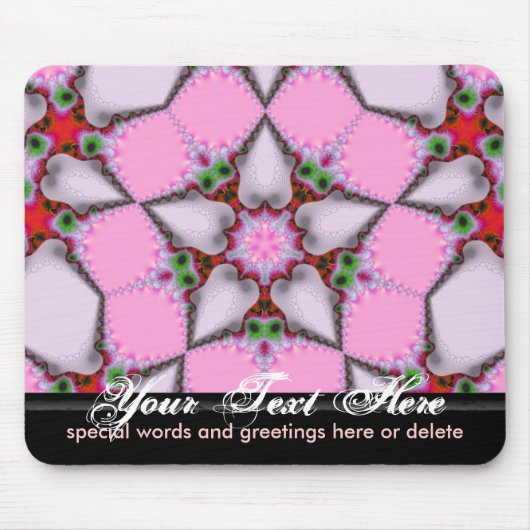 Vijf Star Rosea Mousepad Muismat (Voorkant)