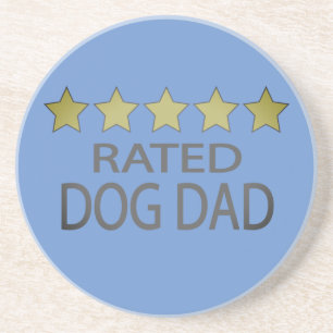 Vijf ster Dog Pa Zandsteen Onderzetter