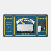 Vijf sterren camping foto bureaumat (Keyboard & Muis)