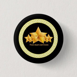 Vijf sterren diensten cool ronde button 3,2 cm