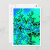 Vijf sterren-fractal 2 briefkaart (Voorkant / Achterkant)