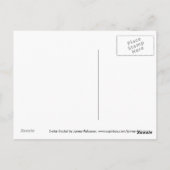 Vijf sterren-fractal 2 briefkaart (Achterkant)