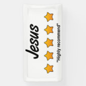 Vijf Sterren Jezus Spandoek (Verticaal)