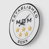 Vijf Sterren Mama Klok Elegant Moederdag Gift (Hoek)
